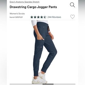 Grey’s Anatomy Indigo/Navy Blue Scrub Pant Joggers